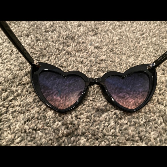 Saint Laurent Heart Shaped Sunglasses - Picture 7 of 9